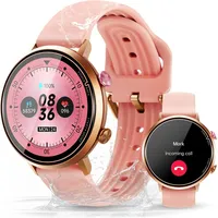 OBA Oukitel BT60 Fitnessuhr für Damen, Display 1,32 Zoll, Cardio-Überwachung, wasserdicht 5 ATM, Aktivitätstracker, Rosa, Rosa, M-L