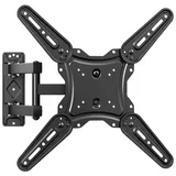 GRIFEMA GB1010 TV Wandhalterung Schwenkbar Fernsehhalterung Wand für 26–65 Zoll Fernseher, Neigbare & Ausziehbare TV Halterung bis 35 kg, Max. VESA 400x400 mm, Robuste Wandhalterung Fernseher