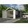 Nordic Holz Garage Dillon, BxTxH: 340x580 cm grau|grün