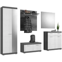 MID.YOU Scout Garderobenschrank 272 x 197 x 40 cm silber