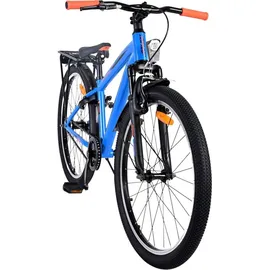 tpfsports Cross Kinderfahrrad - Jungen - Rücktritt + Handbremse - 24 Zoll - Blau