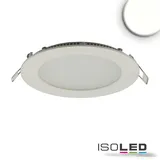 ISOLED Downlight, 9W, rund, ultraflach, blendungsreduziert, weiß neutralweiß, dimmbar CRI90