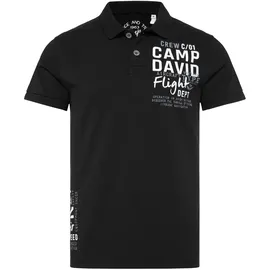 Camp David Poloshirt schwarz XL