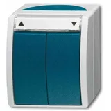 Busch-Jaeger Jalousietaster AP m.Beschriftungsbogen 2621/4 W-53