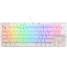 Ducky One 3 TKL Aura White (US, Kabelgebunden), Tastatur, Weiss