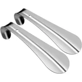 Schuhlöffel Klein Metall 2er Set Shoe Horn Edelstahl 16cm