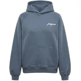 pequs Hoodie Chest Logo faded blau M