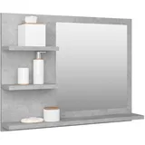 vidaXL Badspiegel Betongrau 60x10,5x45 cm Holzwerkstoff