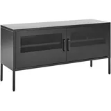 Beliani Morley Aktenschrank 118 x 60 x 40 cm schwarz