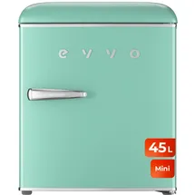 evvo-home F20 Retro Mini-Kühlschrank 45 l 550 mm hoch Pastellgrün
