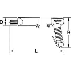 KS Tools Druckluft-Nadelentroster 3/8" 515,3070