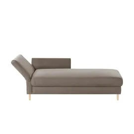Nehl Liege Easy Flachgewebe 220 x 80 x 96 cm Grau mit Schlaffunktion