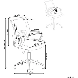 Beliani SOLID Polyester Limettengrün