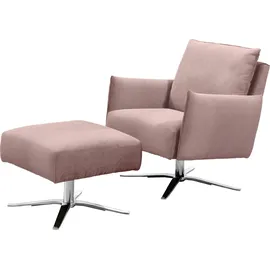 Schöner Wohnen Hocker Lineo 60 x 46 x 60 cm Rosa