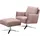 Schöner Wohnen Hocker Lineo 60 x 46 x 60 cm Rosa