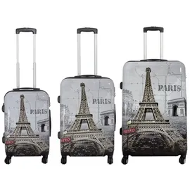 warenhandel könig Paris Koffer-Set 3-tlg. grau