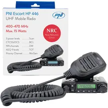 PNI UHF-Radio PNI Escort HP 446, 199 CH, UHF-Radio, Funkgerät für LKWs und Autos, ASQ 9 Stufen, Scan, Dual Watch, CTCSS-DCS, Leistung 0,5 W bis 15 W, NRC-Funktion