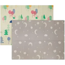 Relaxdays Krabbelmatte XPE-Schaumstoff Faltbar mit Motiv 200 cm x 150 cm x 1 cm 0,8 kg