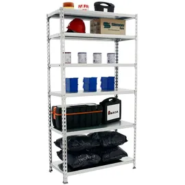 simonclick Metallregal 2500 x 1000 x 500 cm Silber
