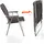 BigDean Campingstuhl Set Schwarz