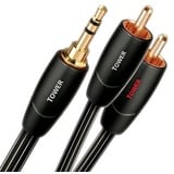 AudioQuest 3 m Tower 3,5 mm - 2 x Cinch-Audiokabel 3,5 mm, 2 x RCA, Kupfer, 3 m, Schwarz