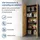 home collective Mehrzweckschrank 74 x 35 x 180 cm Grau/Braun
