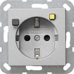 GIRA FI-Schutz-Steckdose alu 267726