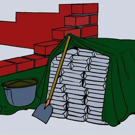 Noor Abdeckplane Super 200g/m2 8 x 12 m weiß