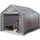 TOOLPORT Lagerzelt 3x4 m Zelthalle Unterstand Zeltgarage PE Plane 350 N wasserdicht in grau