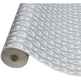 Architects Paper Kuilted Vliestapete 0,53 m x 10 m grau/silber 378443