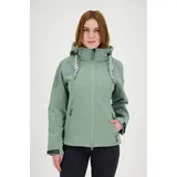 ankerglut Damen, mit abnehmbarer Kapuze Gefüttert Übergangsjacke Windbreaker #Ankerglutfreude WMN", Gr. 44L, grau, 96% Polyester; 4% Elasthan, körpernah, gerader Abschluss Gummizug, Jacken Softshelljacke, mit