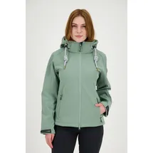 ankerglut Damen, mit abnehmbarer Kapuze Gefüttert Übergangsjacke Windbreaker #Ankerglutfreude WMN", Gr. 44L, grau, 96% Polyester; 4% Elasthan, körpernah, gerader Abschluss Gummizug, Jacken Softshelljacke, mit
