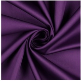 maDDma Stoff 0,5m Baumwoll-Satin Baumwollstoff unifarben, violett lila