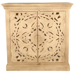 Kommode LAKADEE Mangoholz natur Sideboard Wohnzimmerschrank Mehrzweck Schrank