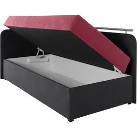 MAINTAL Polsterliege MAINTAL "Diana", rot (rot, schwarz), B:93cm, Komplettbetten