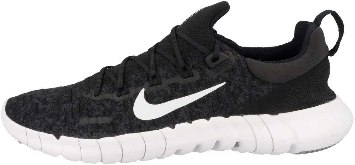 Nike Damen Free Run 5.0 Road Running Shoe, Black/White-Dark Smoke Grey, 39 EU - 39 EU