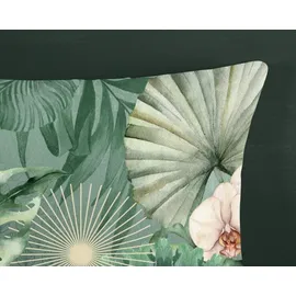 Muller Textiles Hip Flanell-Bettwäsche-Set Egor in Grün + 135x200 cm