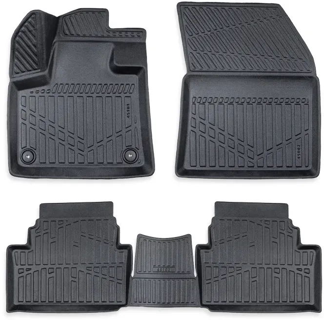 4-teiliges Set 3D-Gummifußmatten für den Innenraum Erpassan – CITROËN C5 AIRCROSS (Gen 1) 2019–2025