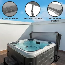 MonsterShop Whirlpool Abdeckung Grau