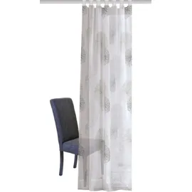 Home fashion Rawlins Vorhang Schlaufen 140x175 cm grau