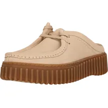 CLARKS Torhill Mule Oxford, Ecru Suede, 41 EU - 41 EU