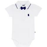 Jacky Body Kurzarm Classic mit Fliege weiß 62