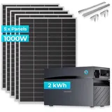 sunshare Ray Lite Monokristallin 1000 W inkl. 2 kWh Glory Speicher + Halterung
