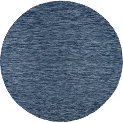 Teppich HOME AFFAIRE "Venedig" Gr. 10, blau, H:4mm Ø:200cm, Kunstfaser, Teppiche, Flachgewebe, Sisal-Optik, meliert, UV-beständig, Outdoor geeignet