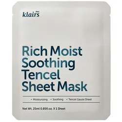 Dear, Klairs Rich Moist Soothing Tencel Sheet Mask 25 ml