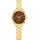 Tommy Hilfiger Zwei-Zeiger-Quarzwerk-Uhrfür Damen mit Goldfarben Edelstahlarmband - 1782815