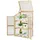 Costway Frühbeet Gewächshaus Hochbeet 60 x 45 x 100 cm Beige
