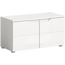 Home Affaire Sitzbank Capri Hochglänzend Weiß 80 x 43 x 37 cm