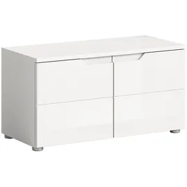 Home Affaire Sitzbank Capri Hochglänzend Weiß 80 x 43 x 37 cm