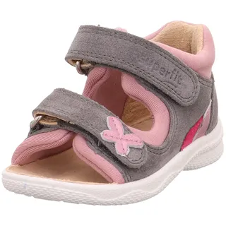 Jungen Mädchen Polly Sandale, Grau/Rosa 2000, 19 EU Weit